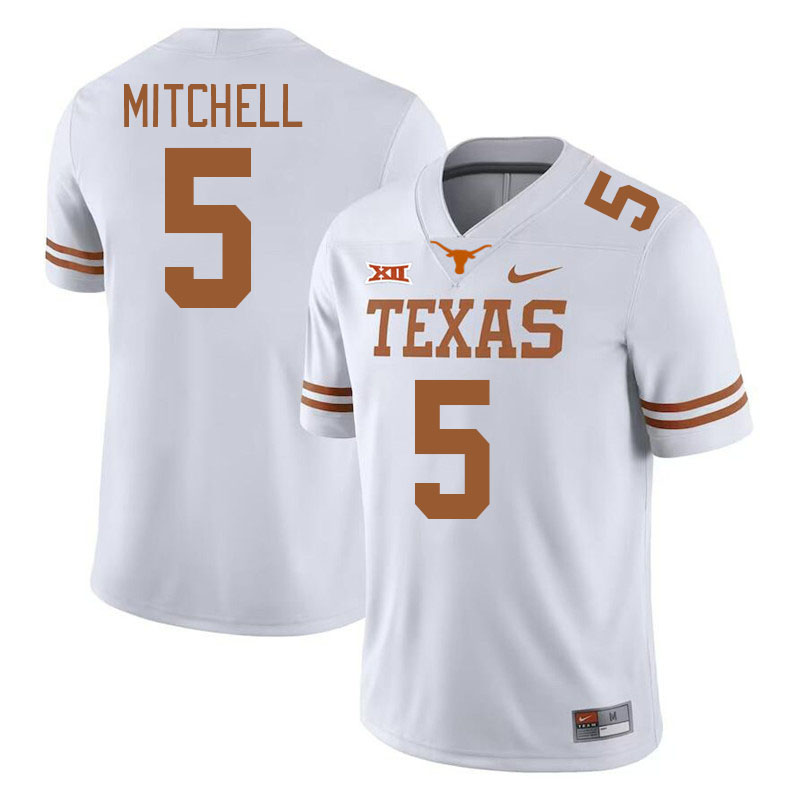 Men #5 Adonai Mitchell Texas Longhorns 2023 College Football Jerseys Stitched-White